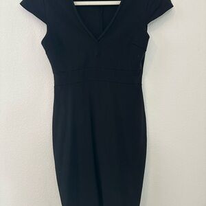 Charlotte Russe Black Sheath Mini Dress V-Neck